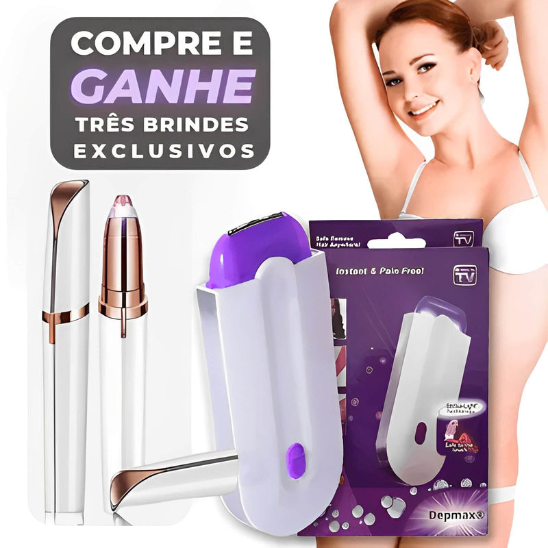 (KIT 3 EM 1) LaserFlex Depilador Indolor 3 em 1 - CLAREADOR e Indolor + [Brinde Exclusivo]