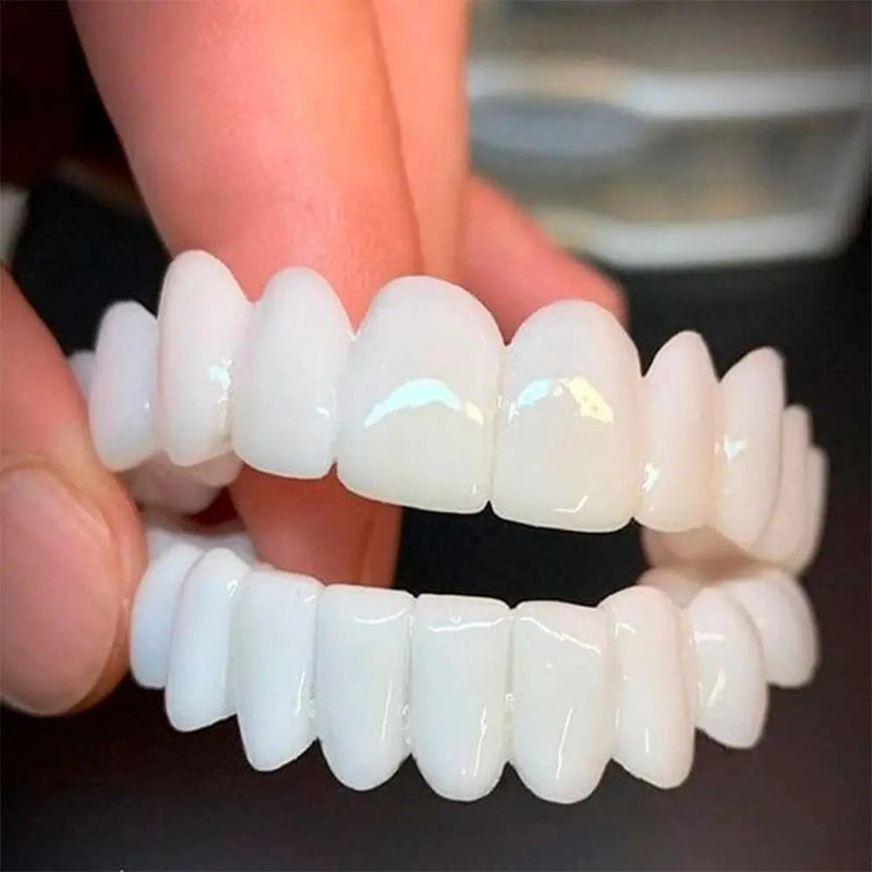 (Compre 1 Leve 2) Faceta Dental White Ajustável - Inferior e Superior | BRINDE CAPINHA PROTETORA e ESCOVA DE DENTE ELÉTRICA +FRETE GRÁTIS!