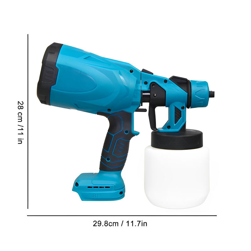 [ GANHE 2 BATERIAS DE BRINDE ] Pistola de Pintura Pulverização HVLP à Bateria 20V 1200ml com Carregador Bivolt - DKG21K3Y-S1