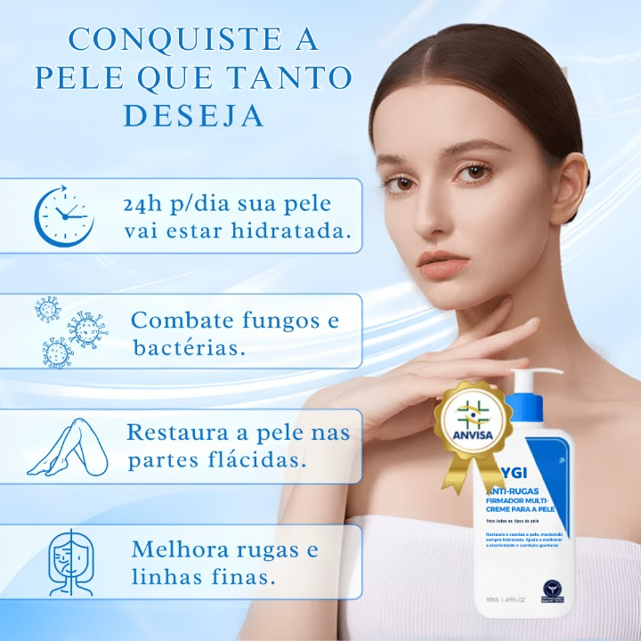 Creme de Pele Anti-Rugas e Flacidez Hoygi Skin Firming- Resultados rápidos (COMPRE 1 LEVE 2)