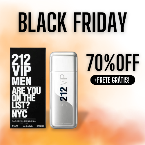 Perfume 212 Vip Men Carolina Herrera Masculino - 100ml (BLACK FRIDAY)