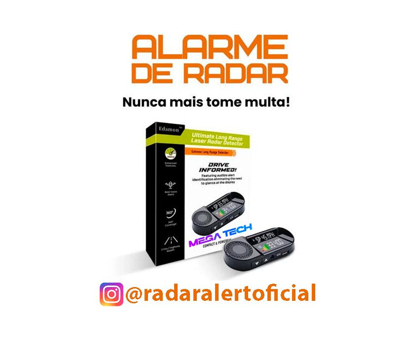 RadarAlert - Dispositivo Identificador de Radares - COMPRE 1 LEVE 2 - PROMOÇÃO PRÉ BLACK-FRIDAY